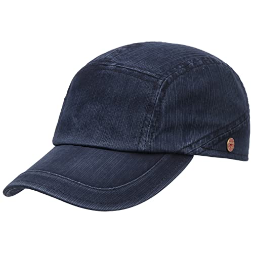 Mayser Speedy Baumwollcap mit UV-Schutz Basecap Baseballcap Sonnencap Sommercap Herren - Made in The EU Schirm, Klettverschluss Frühling-Sommer - 57 cm dunkelblau von Mayser