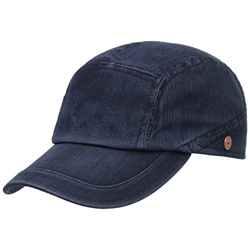Mayser Speedy Baumwollcap mit UV-Schutz Basecap Baseballcap Sonnencap Sommercap Herren - Made in The EU Schirm, Klettverschluss Sommer Frühling-Sommer - 59 cm dunkelblau von Mayser