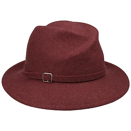 Mayser Twisted Crown Wollhut Wollfilzhut Filzhut Damenhut Damen - Made in The EU Winter Herbst-Winter - One Size rot von Mayser
