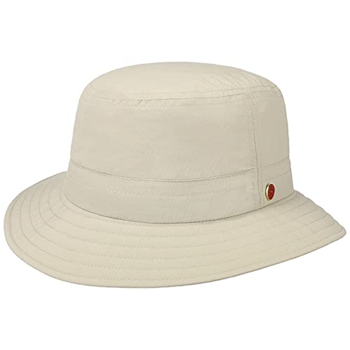 Mayser UV-Schutz Sonnenhut Bucket Hat Fischerhut Stoffhut Hut Sommerhut Damen/Herren - Made in The EU Frühling-Sommer - 55 cm beige von Mayser