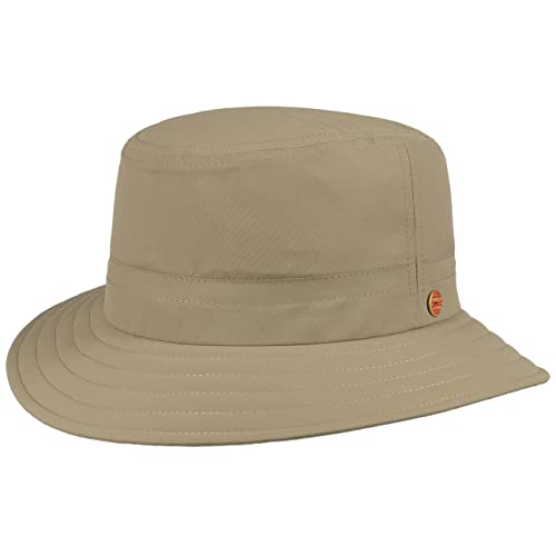 Mayser UV-Schutz Sonnenhut Bucket Hat Fischerhut Stoffhut Hut Sommerhut Damen/Herren - Made in The EU Frühling-Sommer - 55 cm Dunkelbeige von Mayser