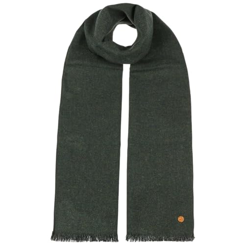 Mayser Uni Hunter Wollschal Schal Winterschal Herrenschal Damenschal Damen/Herren - Made in the EU mit Fransen, Fransen Herbst-Winter - One Size oliv von Mayser