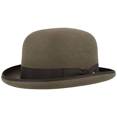 Mayser Viril Melone Hut Herrenhut Bowler Wollfilzhut Mit Ripsband von Mayser