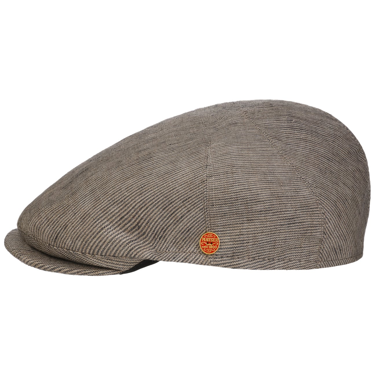 Sidney Leinen Stripes Flatcap by Mayser von Mayser