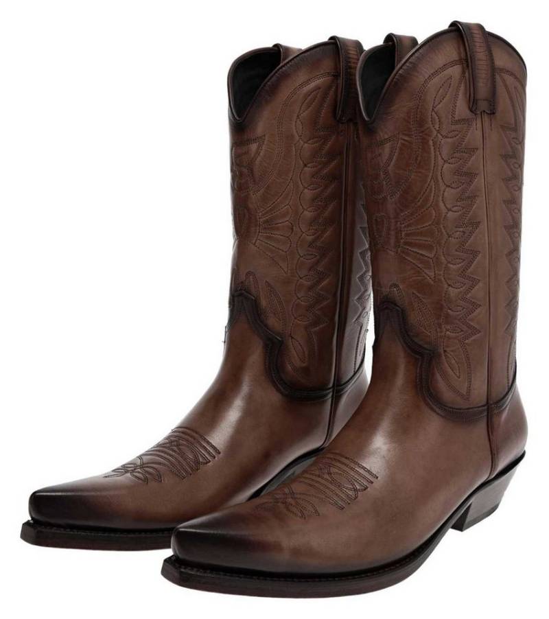 Mayura Boots 1920 CUERO Braun Cowboystiefel Rahmengenäh Cowboystiefel von Mayura Boots