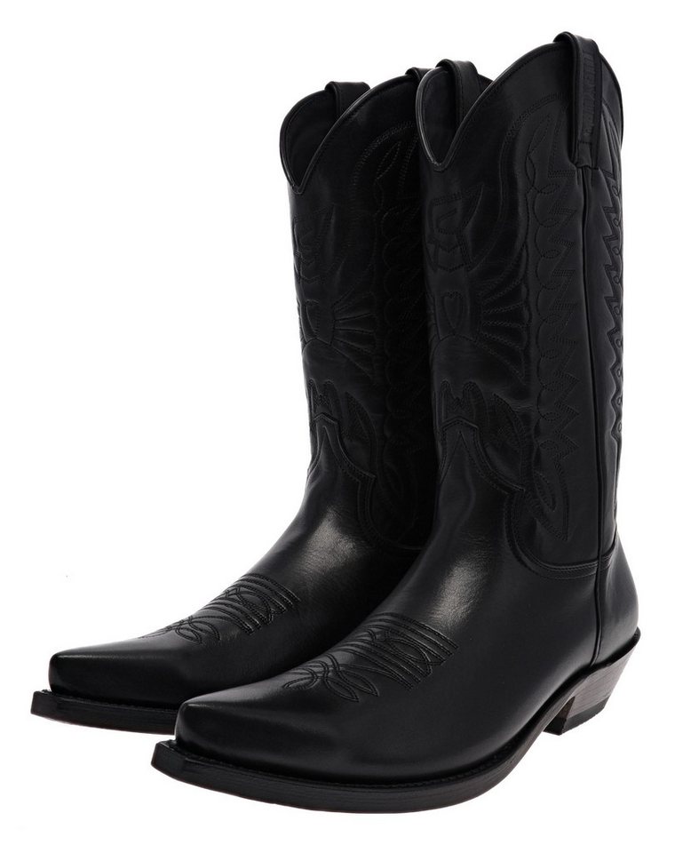 Mayura Boots 1920 Schwarz Cowboystiefel Rahmengenähter Westernstiefel von Mayura Boots