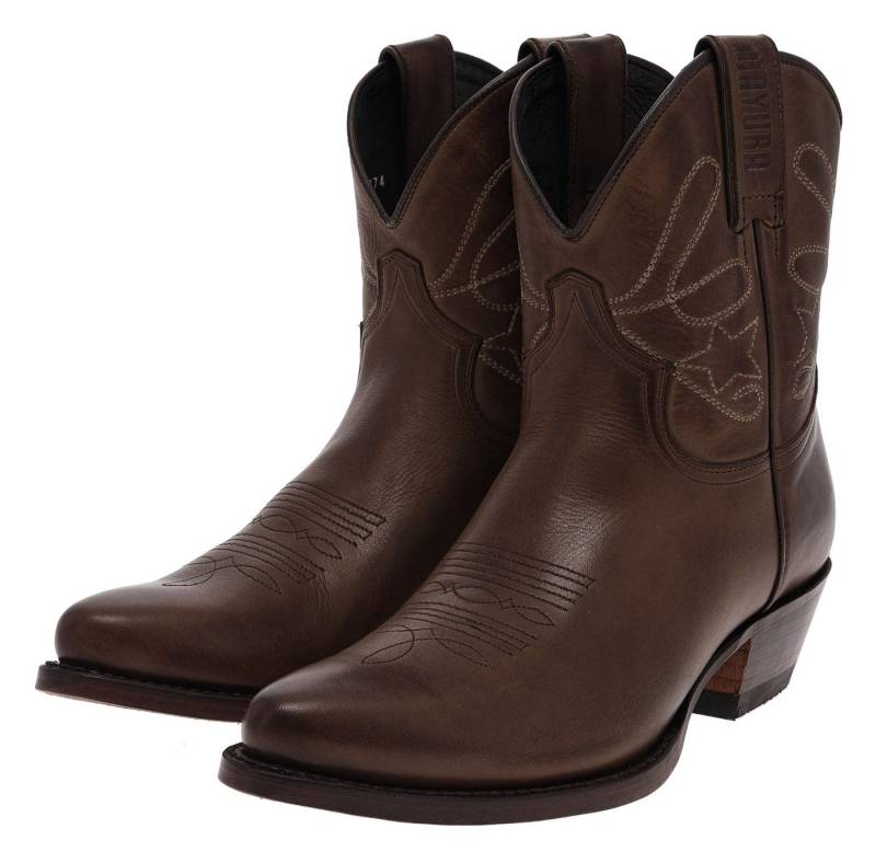 Mayura Boots 2374 Braun Westernstiefelette Rahmengenähte Damen Westernstiefelette von Mayura Boots