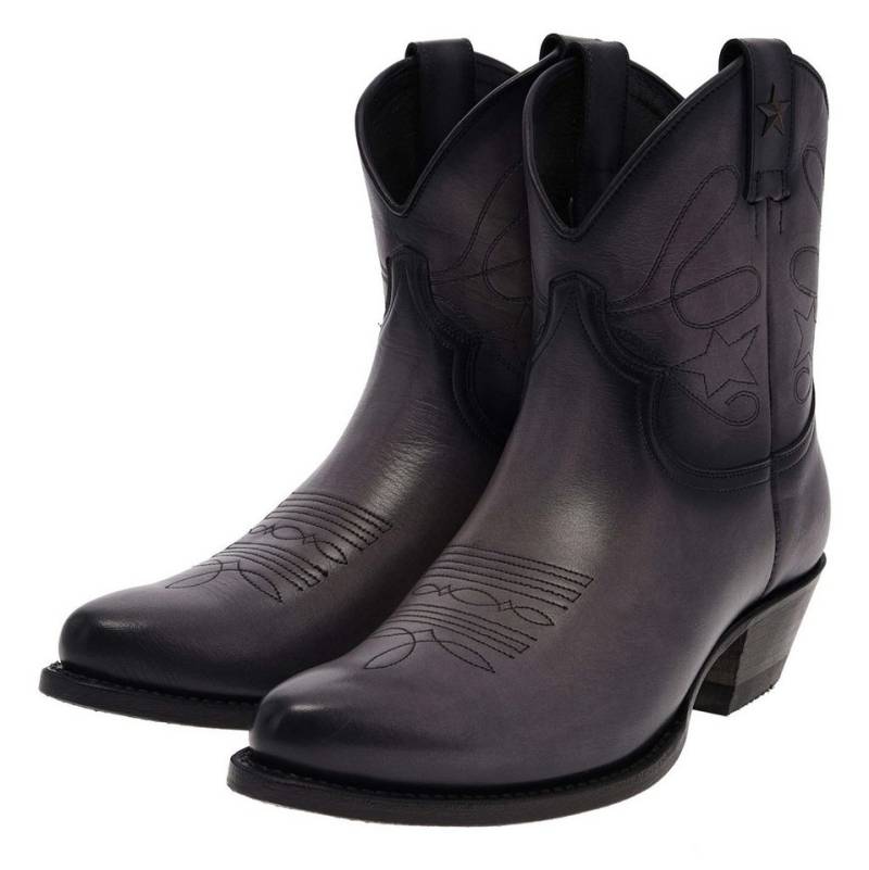 Mayura Boots 2374 Damen Westernstiefelette Grau Cowboystiefel Rahmengenäht von Mayura Boots