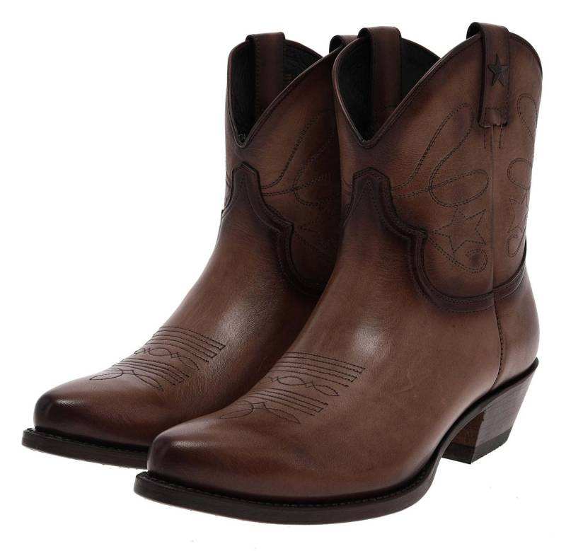 Mayura Boots 2374 Taupe Westernstiefelette Rahmengenähte Damen Westernstiefelette von Mayura Boots