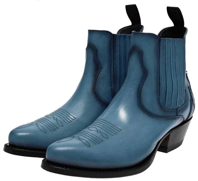 Mayura Boots 2487 Marilyn Azul Damen Westernstiefelett Blau Westernstiefelette von Mayura Boots