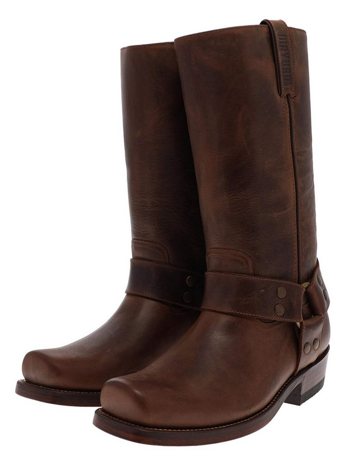 Mayura Boots MB001 Bikerstiefel Braun Bikerboots Rahmengenäht von Mayura Boots