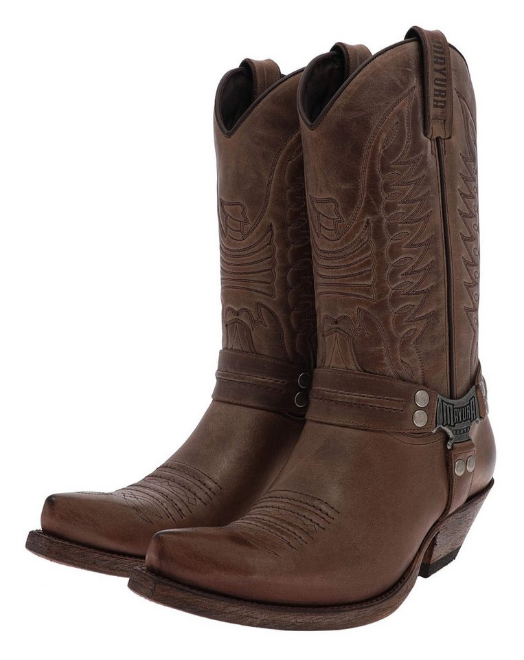 Mayura Boots MB013 Braun Cowboystiefel Rahmengenähter Westernstiefel von Mayura Boots