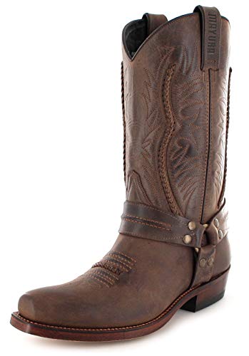 Mayura Boots Unisex Biker Boots MB007 Bikerstiefel Bikerstiefel Lederstiefel Braun 41 EU von Mayura Boots