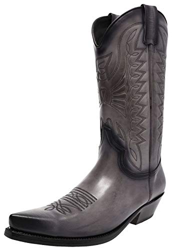 Mayura Boots Unisex Boots Westernstiefel 1920 Gris Cowboystiefel Lederstiefel Grau 39 EU von Mayura Boots