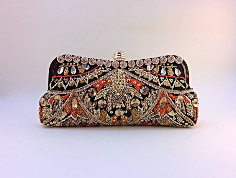 Luxus Verzierte Clutch, Goldfaden Motivarbeit, Stickerei Clutch Schlecht, Einzigartige Party-Clutch, Abschlussball-Clutch, Brautperlentasche Luxus Verzierte Clutch, Goldfaden Motivarbeit, Stickerei Clutch Schlecht, Einzigartige Party-Clutch, Abschlussball-Clutch, Brautperlentasche von MazCollection