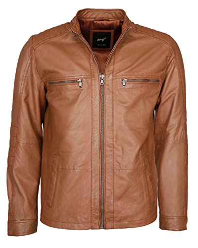 MAZE Herren Lederjacke 4202144 Cognac XXL von Maze