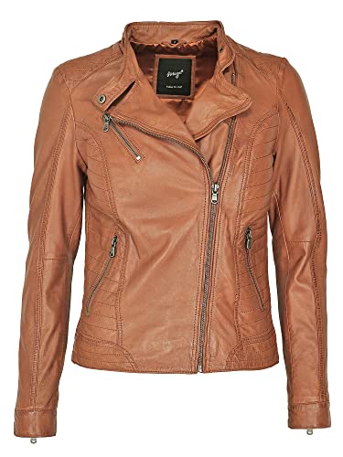 MAZE Damen Lederjacke 4202165 Cognac XL von MAZE