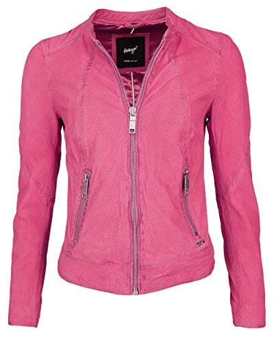 MAZE Damen Lederjacke Mabel Pink M von MAZE