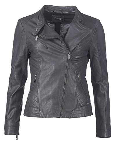 MAZE Damen Lederjacke Sally Grey S von MAZE