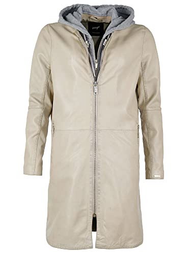 Maze Damen Ledermantel 4202199 Greige 3XL von Maze