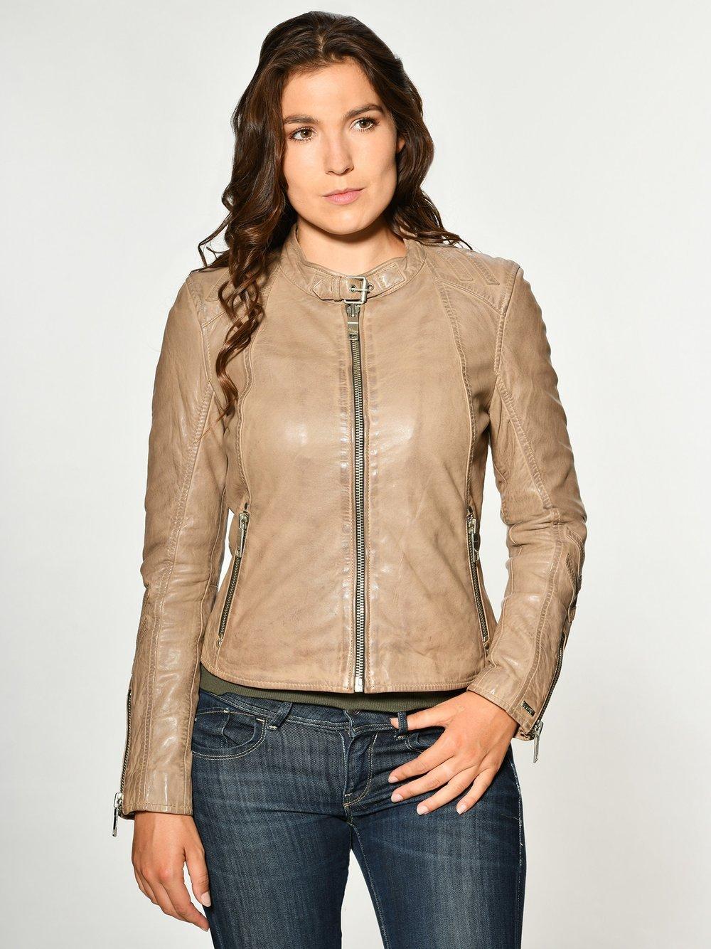 Maze Lederjacke Damen, beige von Maze