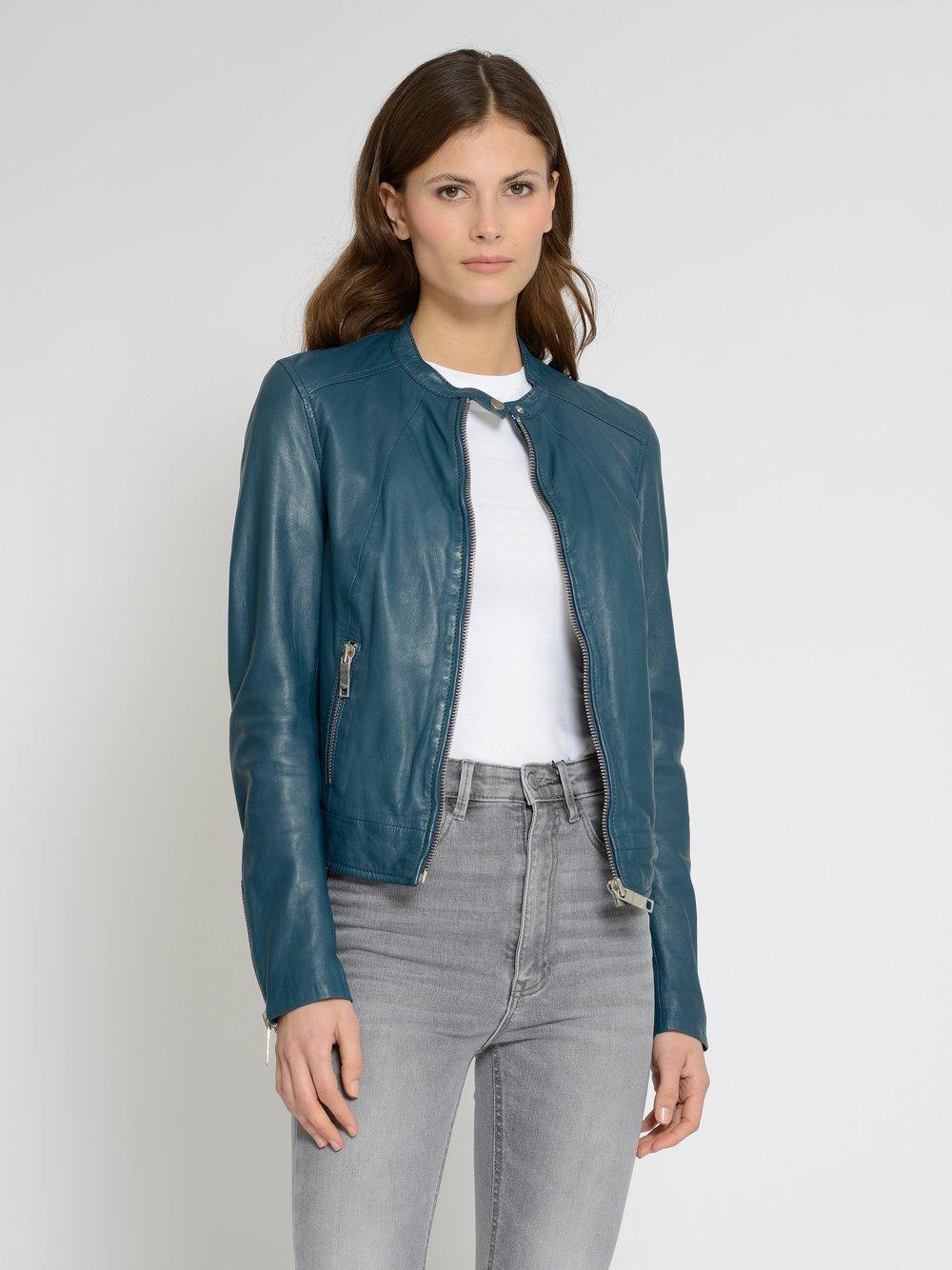 Maze Lederjacke Damen, blau von Maze