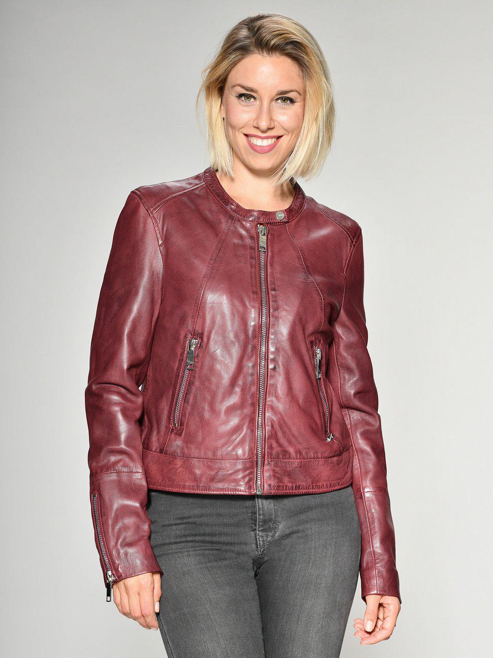 Maze Lederjacke Damen, bordeaux von Maze