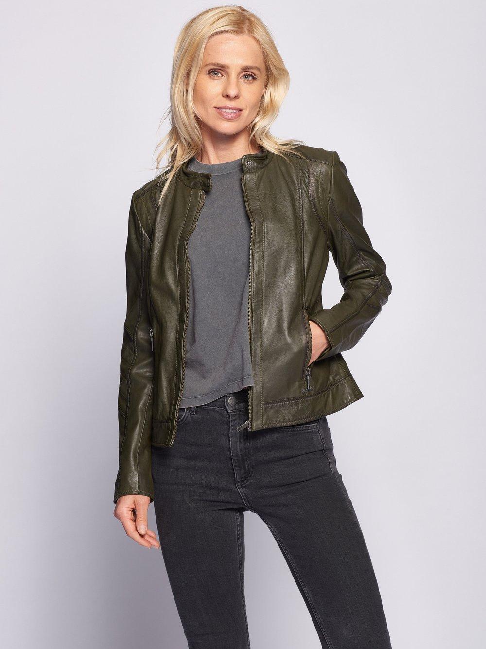 Maze Lederjacke Damen, grün von Maze