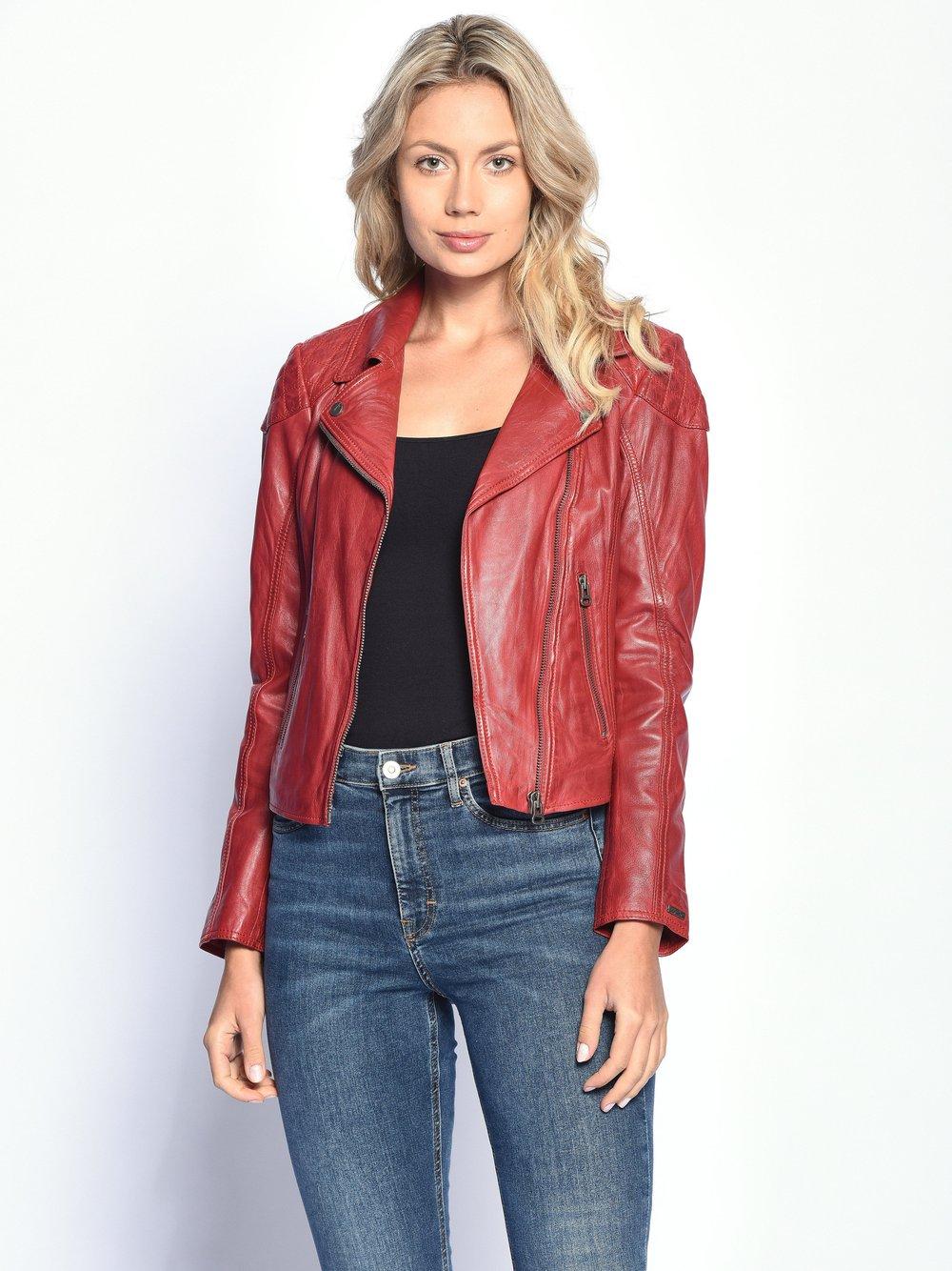 Maze Lederjacke Damen, rot von Maze