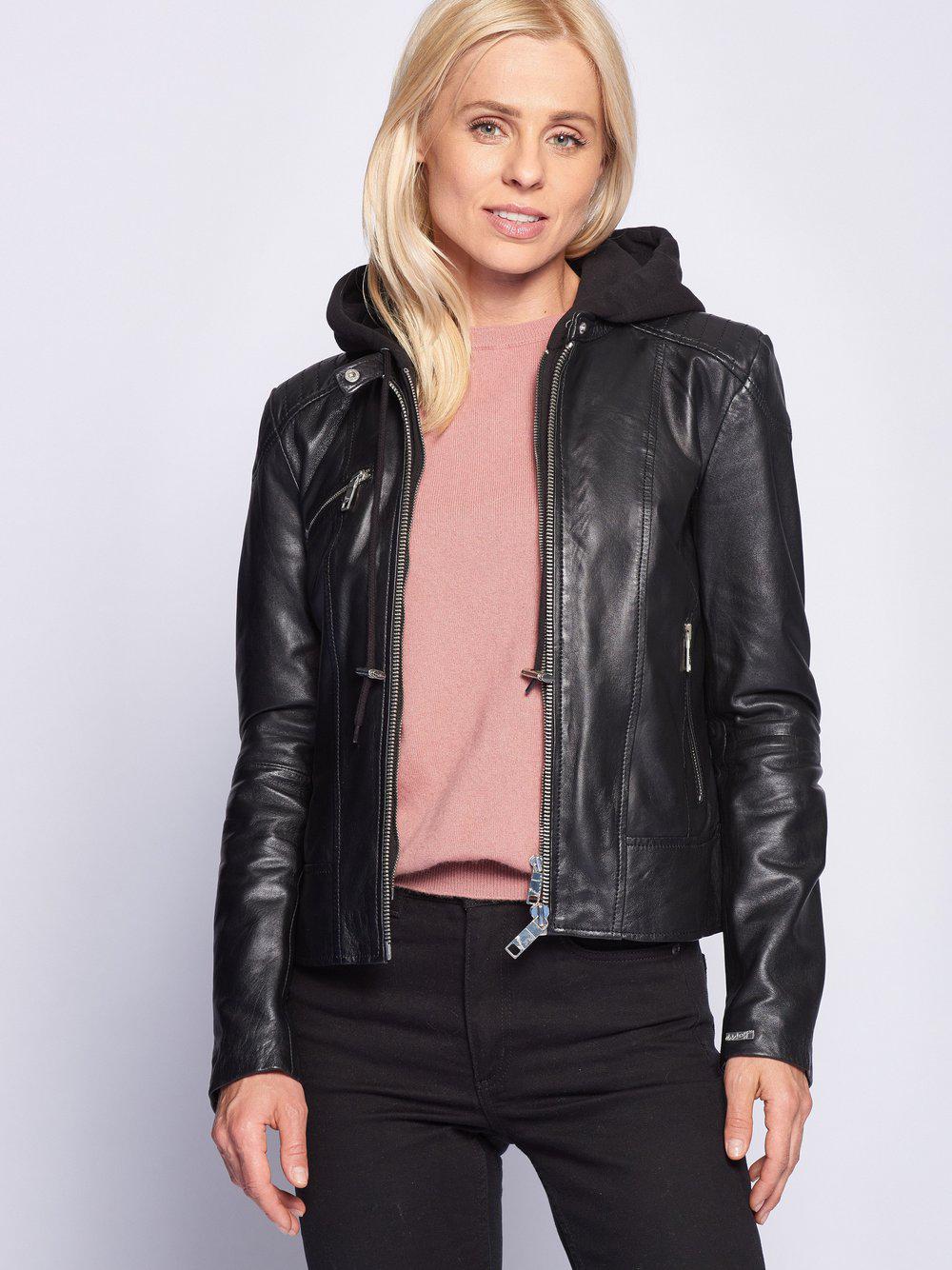 Maze Lederjacke Damen, schwarz von Maze