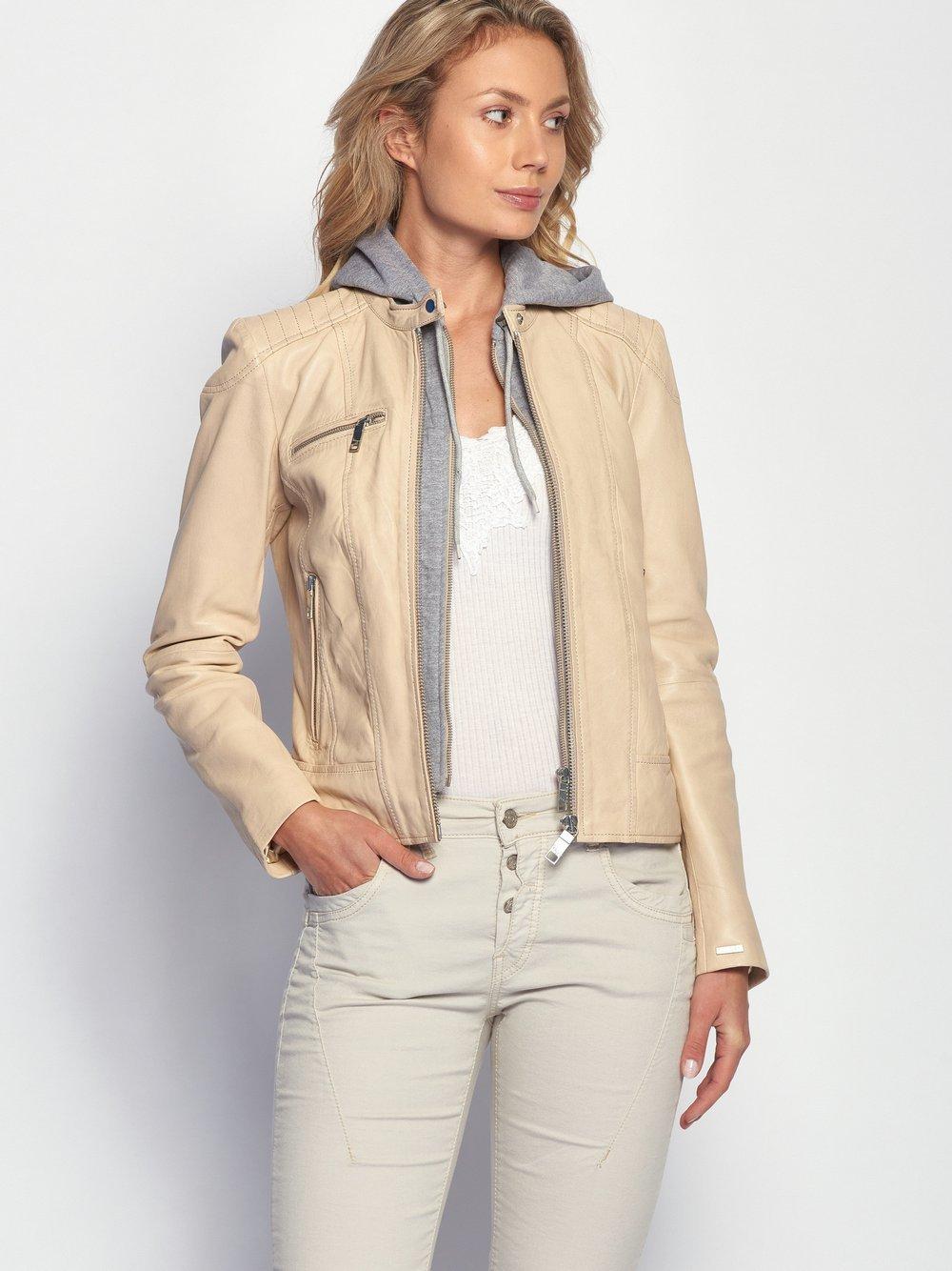 Maze Lederjacke Damen, vanille von Maze