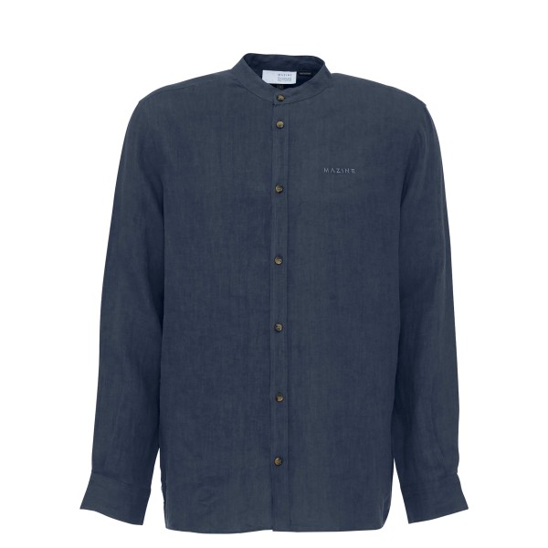 Mazine - Altona Linen Shirt - Hemd Gr XXL blau von Mazine