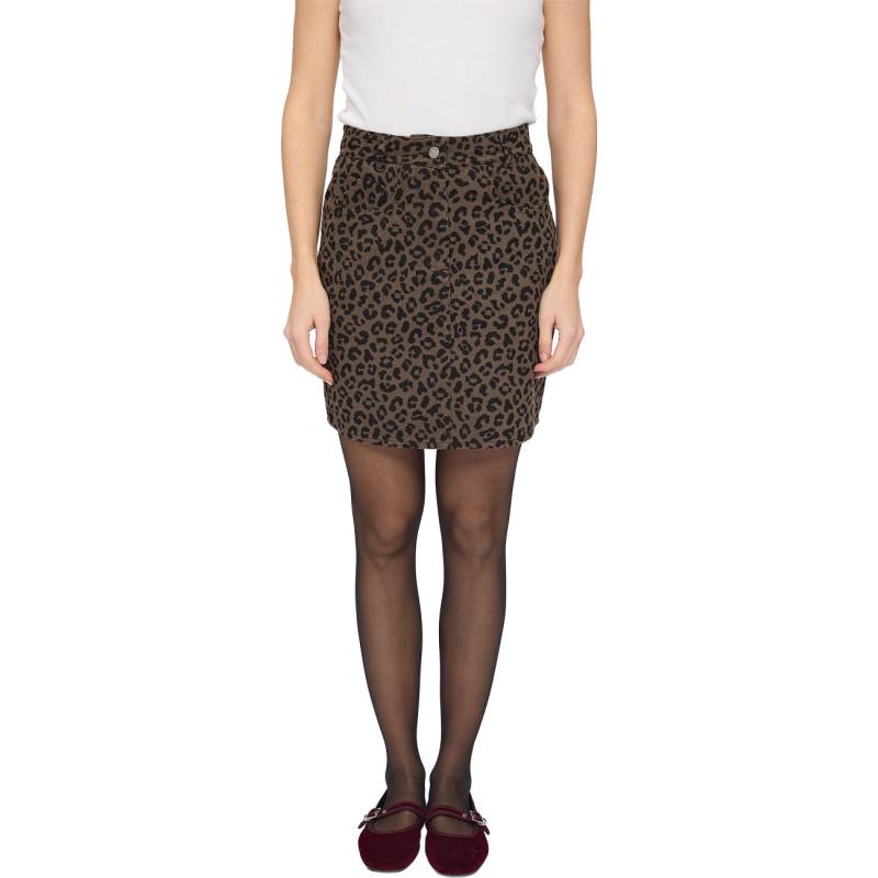 Mazine Damen Rock Printed Mini Denim Skirt von Mazine