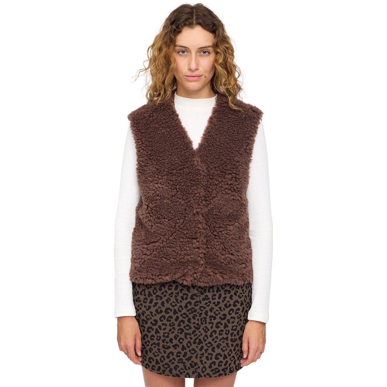 Mazine Damen Weste Faux-Fur Vest von Mazine
