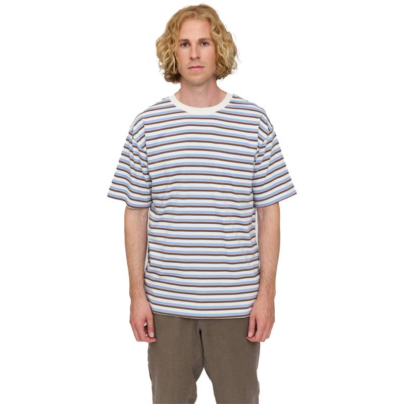 Mazine Herren T-Shirt Fine Striped T von Mazine