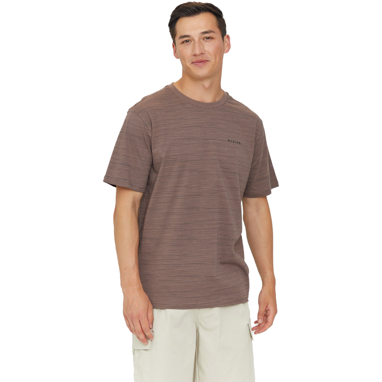 Mazine Herren T-Shirt Keith Striped T von Mazine