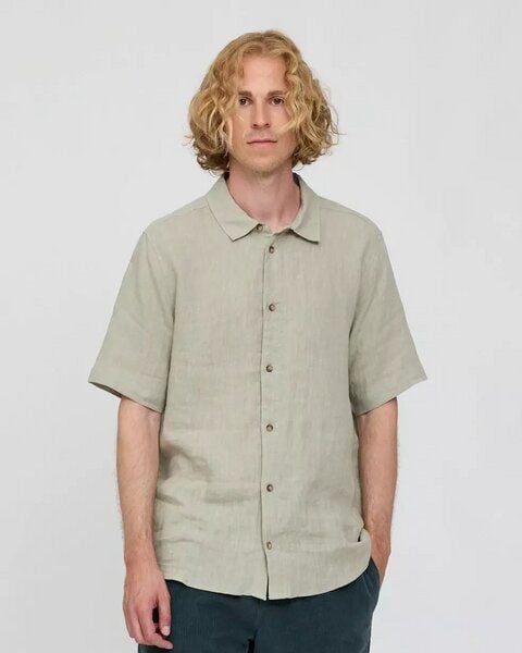 Mazine Kurzarm Hemd aus 100% Leinen von Mazine