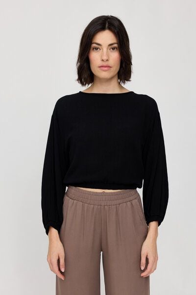 Mazine Langarm-Bluse Crinkle von Mazine