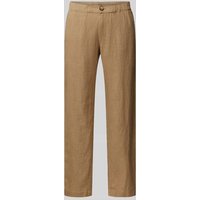 Mazine Leinenhose in unifarbenem Design Modell 'Littlefield' in Beige, Größe S von Mazine