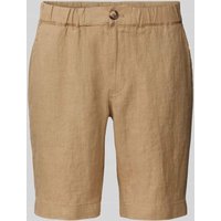 Mazine Leinenshorts in unifarbenem Design Modell 'Littlefield' in Beige, Größe S von Mazine