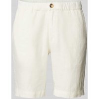 Mazine Leinenshorts in unifarbenem Design Modell 'Littlefield' in Weiss, Größe M von Mazine