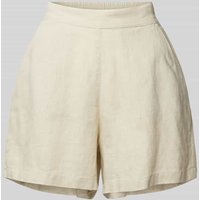 Mazine Leinenshorts in unifarbenem Design Modell 'Pinki' in Offwhite, Größe M von Mazine