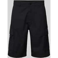 Mazine Regular Fit Cargoshorts mit Label-Stitching Modell 'Melfort' in Black, Größe L von Mazine