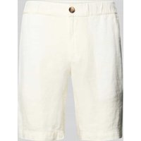 Mazine Regular Fit Leinenshorts mit Eingrifftaschen in Weiss, Größe L Mazine Regular Fit Leinenshorts mit Eingrifftaschen in Weiss, Größe L von Mazine