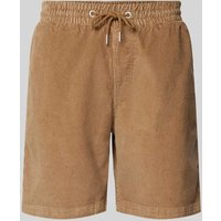 Mazine Regular Fit Shorts mit elastischem Bund Modell 'Gales' in Beige, Größe M von Mazine