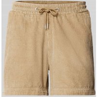 Mazine Regular Fit Shorts mit elastischem Bund Modell 'Scotch' in Beige, Größe L von Mazine