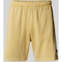 Mazine Regular Fit Sweatshorts mit Label-Detail in Gelb, Größe XXL von Mazine