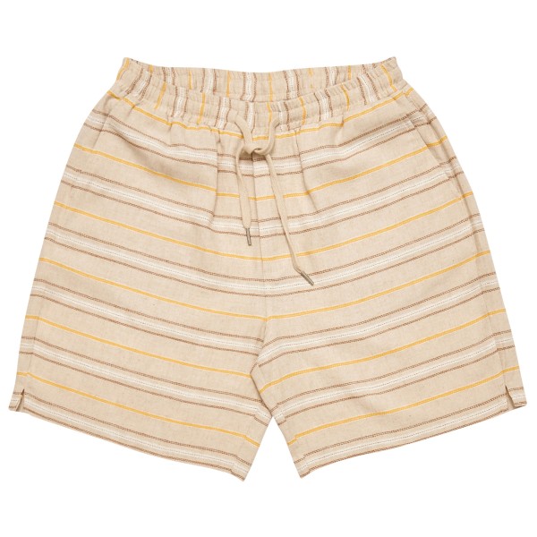 Mazine - Striped Linen-Mix Shorts - Shorts Gr L beige von Mazine
