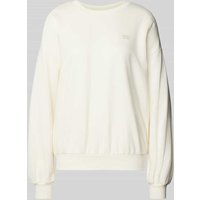 Mazine Sweatshirt mit überschnittenen Schultern Modell 'Monica' in Offwhite, Größe M von Mazine