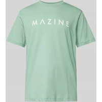 Mazine T-Shirt mit Label-Print Modell 'Hurry' in Mint, Größe XL von Mazine